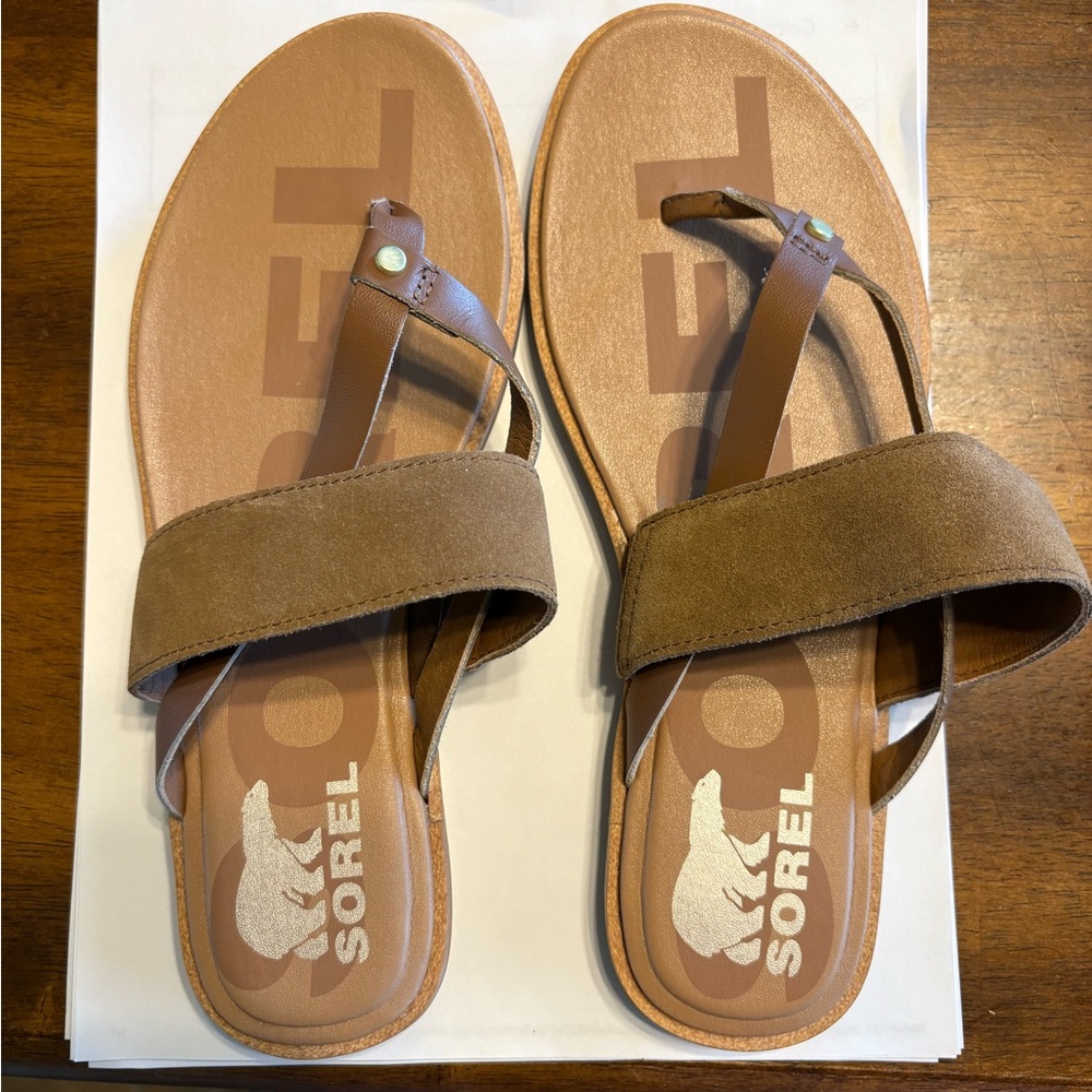Sorel Brown Sandals